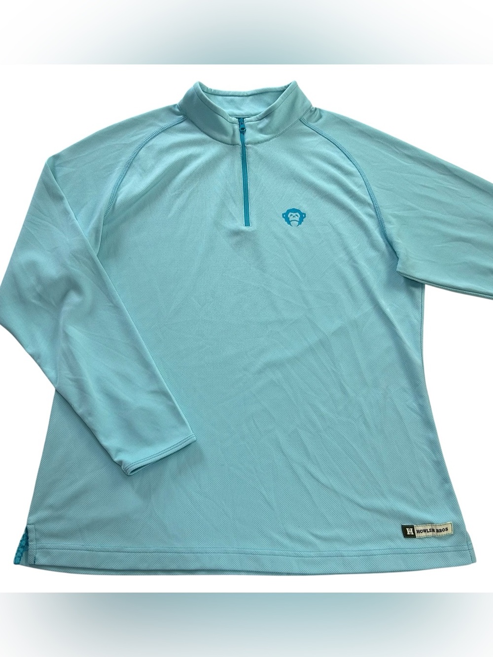 Howler Bros Men’s 1/4 Zip Pullover Jacket Logo Blue Lightweight Outdoor size XL
